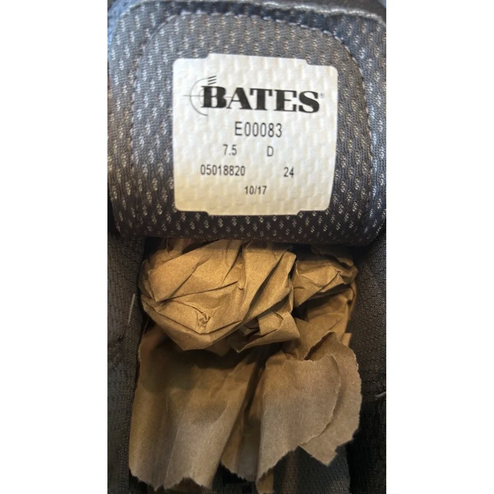 New Bates Lites MEN'S Black Buckle Leather Chukkas E00083 Size 7.5 D Boots